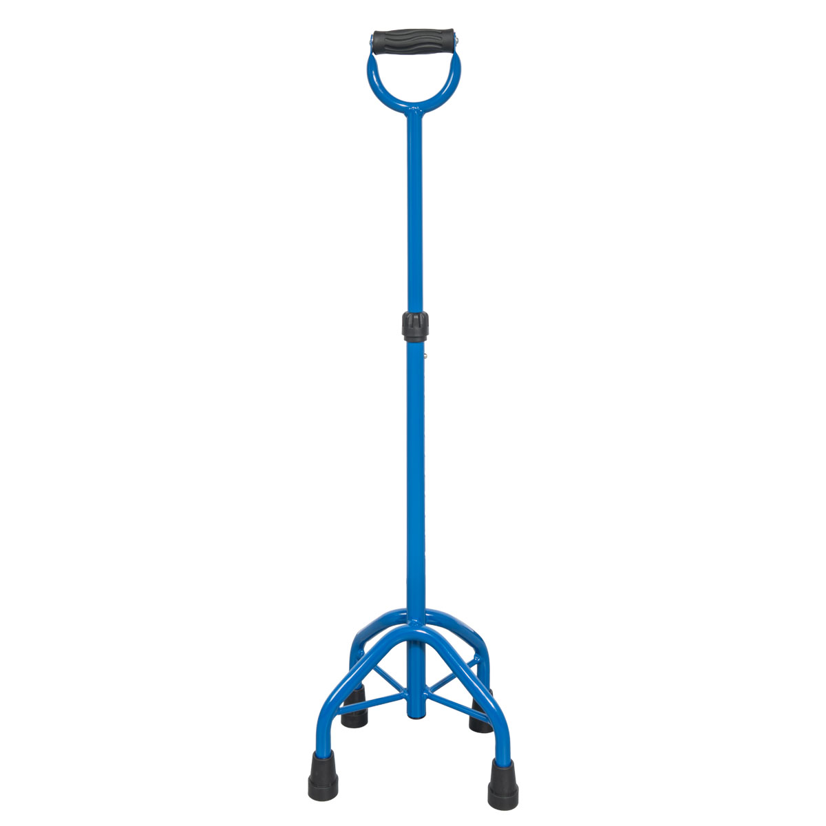 PREMIUM four-Leg blue cane with closed handle | Mobiak CARE