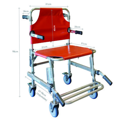 Καρέκλα Πτυσσόμενη Μεταφοράς Folding Transfer Stair Chair
